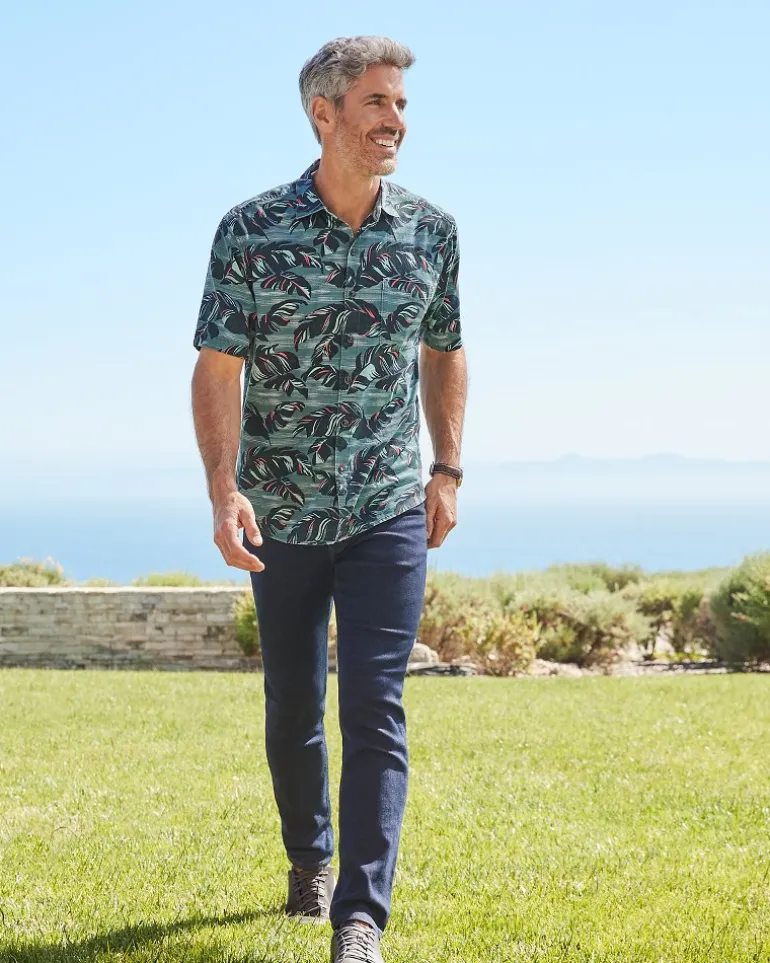 Tortola Verde Fronds Short-Sleeve Shirt