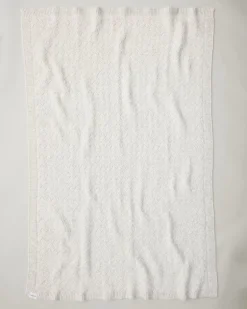 Treillage Grey Knit Throw