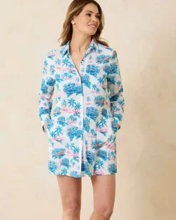 Tropical Oasis Boyfriend Beach Shirt