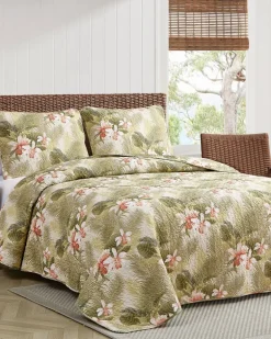 Tropical Orchid 3-Piece Full/Queen Quilt Set