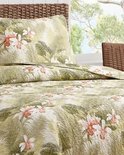 Tropical Orchid 2-Piece Twin Quilt Set
