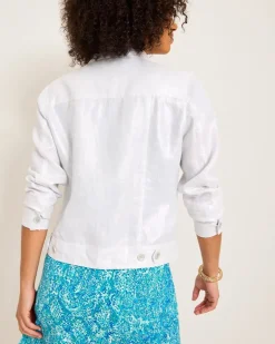 Two Palms Shimmer Linen Jacket