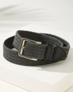 Two-Tone Stretch Webbed Belt