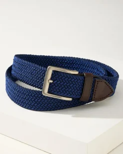 Two-Tone Stretch Webbed Belt