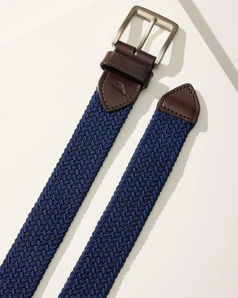 Two-Tone Stretch Webbed Belt
