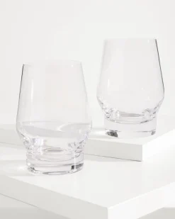 Viski® Heavy Base Crystal Whiskey Glasses - Set of 2