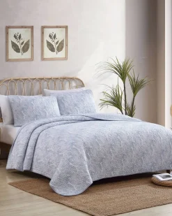 Water Leaves 2-Piece Twin Quilt Set