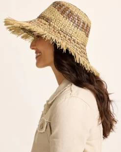 Waverly Frayed Edge Raffia Sun Hat