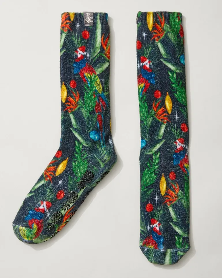Women's Island Soft® Holiday Parrot Socks